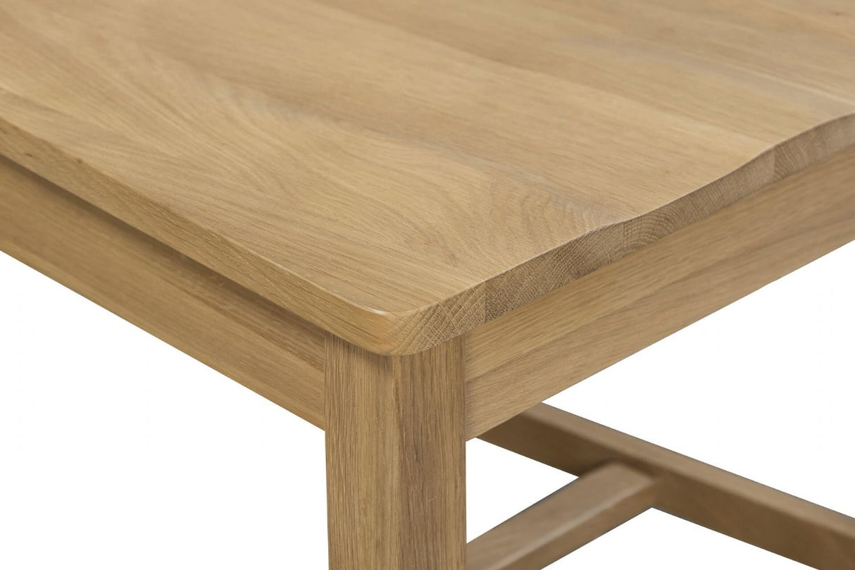 Natural Oak Ladder Back Dining Chair with Solid Seat