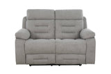 Wilbur 2 Seater Manual Recliner Grey