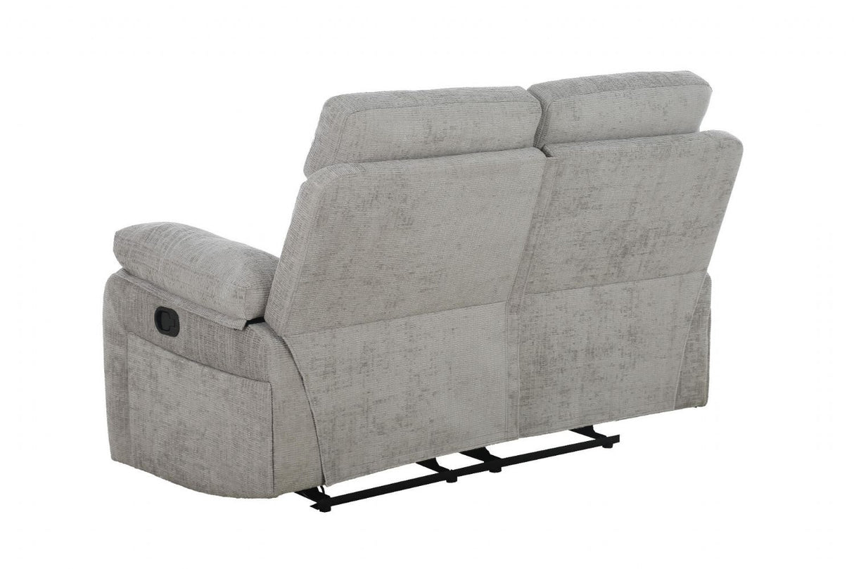 Wilbur 2 Seater Manual Recliner Grey