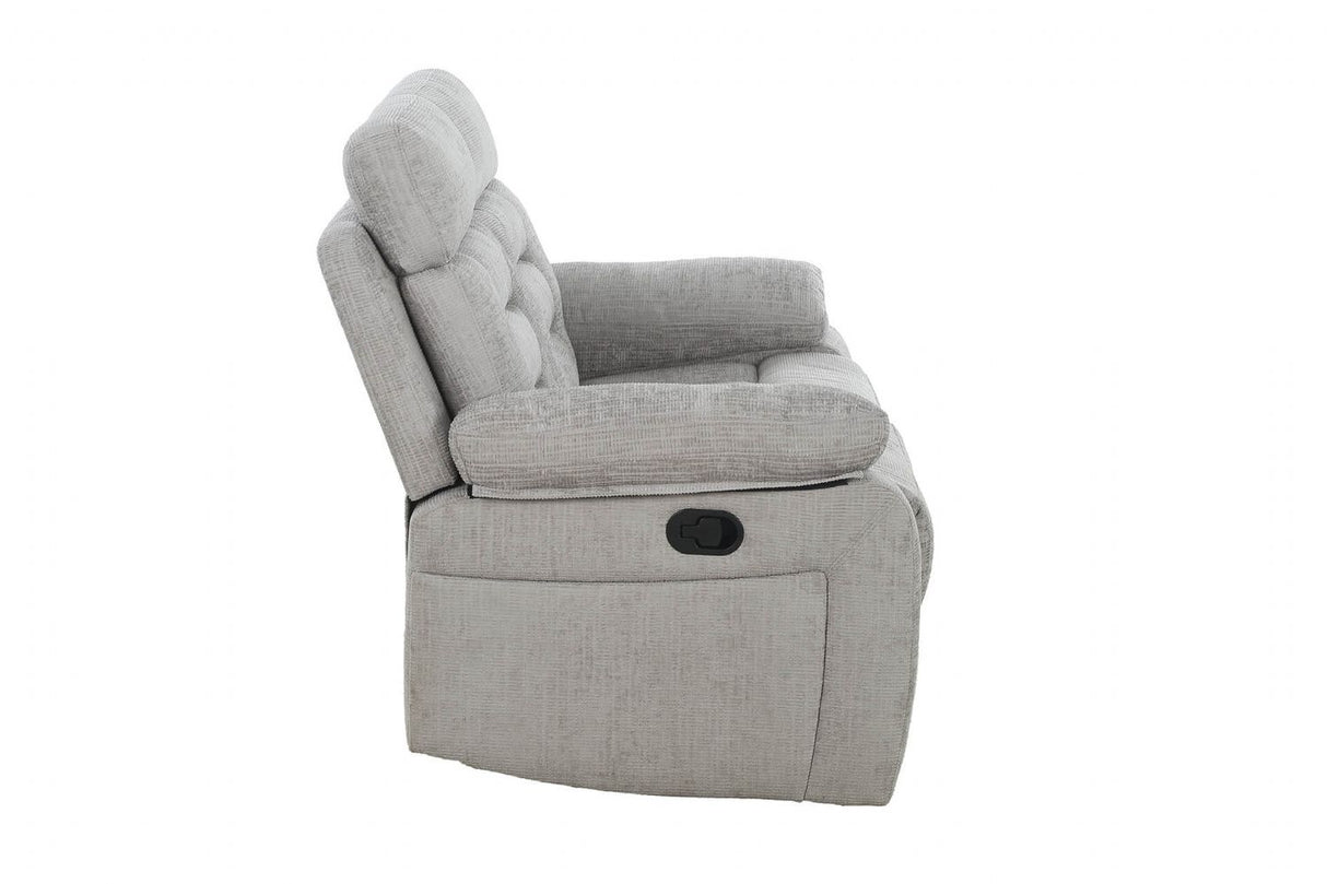 Wilbur 2 Seater Manual Recliner Grey