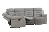 Wilbur Corner Group Manual Recliner Grey