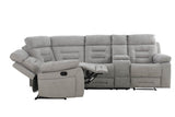 Wilbur Corner Group Manual Recliner Grey