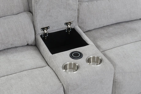 Eloise Console Sectional Grey