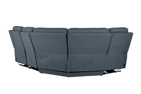 Bowie Corner Group Electric Recliner Azul (4pcs)