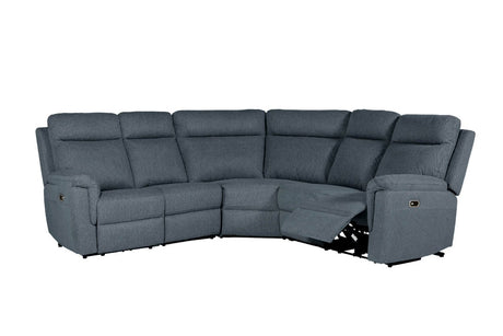 Bowie Corner Group Electric Recliner Azul (4pcs)