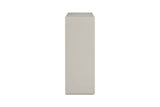 Grey Gloss Finish Wooden 4 Drawer Tall Chest Open Top