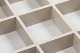 Grey Gloss Finish Wooden 4 Drawer Tall Chest Open Top