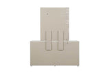 Grey Gloss Finish Wooden 6 Drawer Dressing Chest