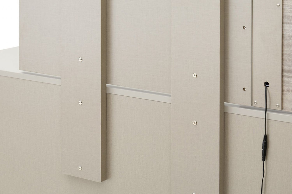 Grey Gloss Finish Wooden 6 Drawer Dressing Chest