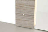 Grey Gloss Finish Wooden 6 Drawer Dressing Chest