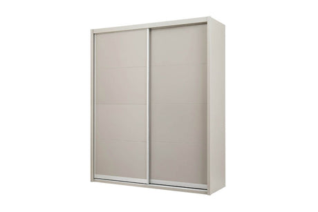 Grey Gloss Finish Large Modern Sliding Wardrobe
