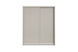 Grey Gloss Finish Large Modern Sliding Wardrobe