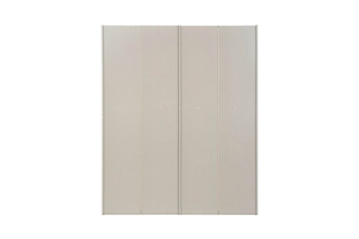 Grey Gloss Finish Large Modern Sliding Wardrobe