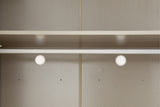 Grey Gloss Finish 2 Door 2 Drawer Double Wardrobe