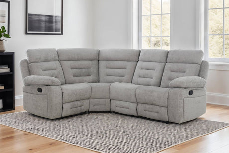 Wilbur Corner Group Manual Recliner Grey