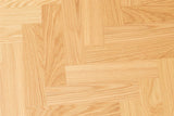 Natural Oak Small Round Dining Table Cross Metal Base 100cm