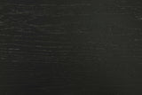 Black Wood Small Rectangular Dining Table 120cm