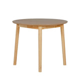 Natural Oak Wooden Small 90cm Round Dining Table