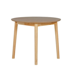 Natural Oak Wooden Small 90cm Round Dining Table