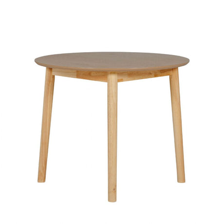 Natural Oak Wooden Small 90cm Round Dining Table