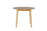 Natural Oak Wooden Small 90cm Round Dining Table