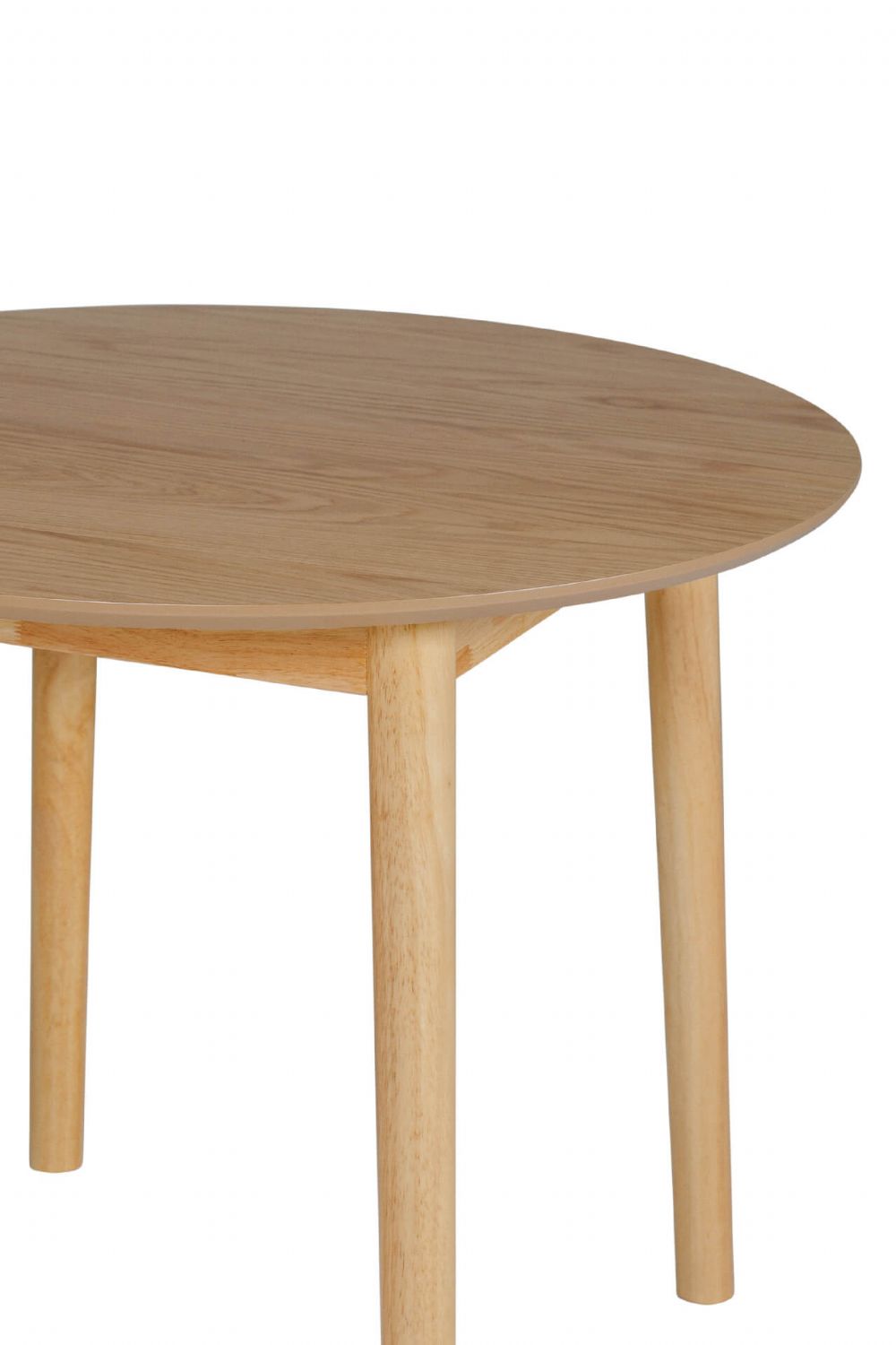 Natural Oak Wooden Small 90cm Round Dining Table