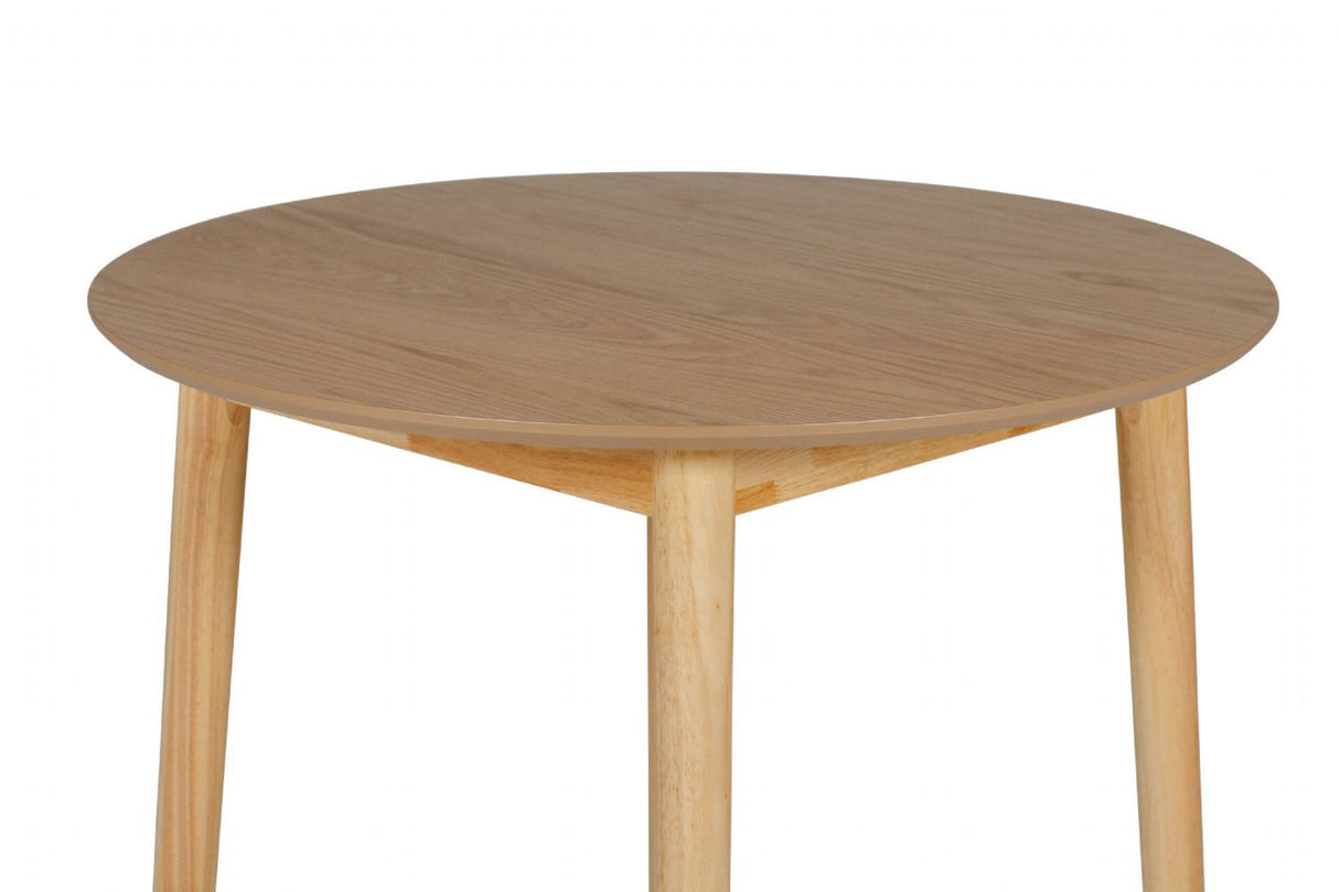 Natural Oak Wooden Small 90cm Round Dining Table
