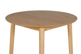 Natural Oak Wooden Small 90cm Round Dining Table