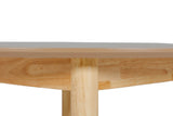 Natural Oak Wooden Small 90cm Round Dining Table