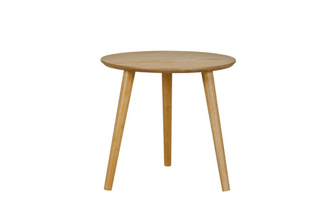 Doolin Round Natural Oak Lamp Table