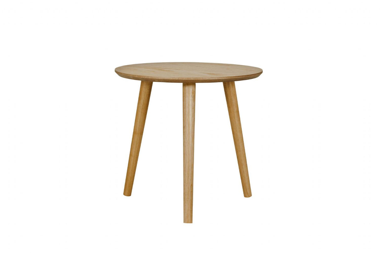 Doolin Round Natural Oak Lamp Table