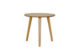 Doolin Round Natural Oak Lamp Table