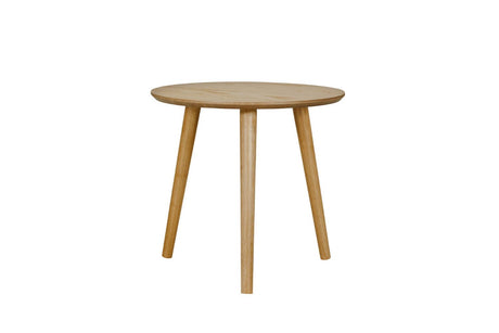 Doolin Round Natural Oak Lamp Table