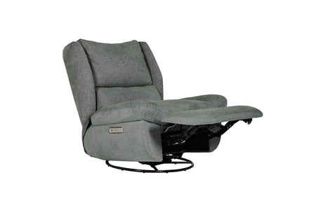 Sage Green Fabric Electric Reclining Swivel Glider Chair