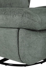Sage Green Fabric Electric Reclining Swivel Glider Chair