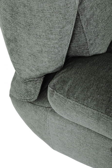 Sage Green Fabric Electric Reclining Swivel Glider Chair