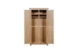 Traditional Oak 2 Door Double Wardrobe