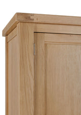 Traditional Oak 2 Door Double Wardrobe