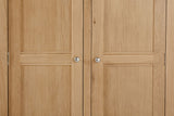 Traditional Oak 2 Door Double Wardrobe