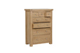 Natural Oak Tall 3 Over 5 Chest of Drawers