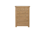 Natural Oak Tall 3 Over 5 Chest of Drawers