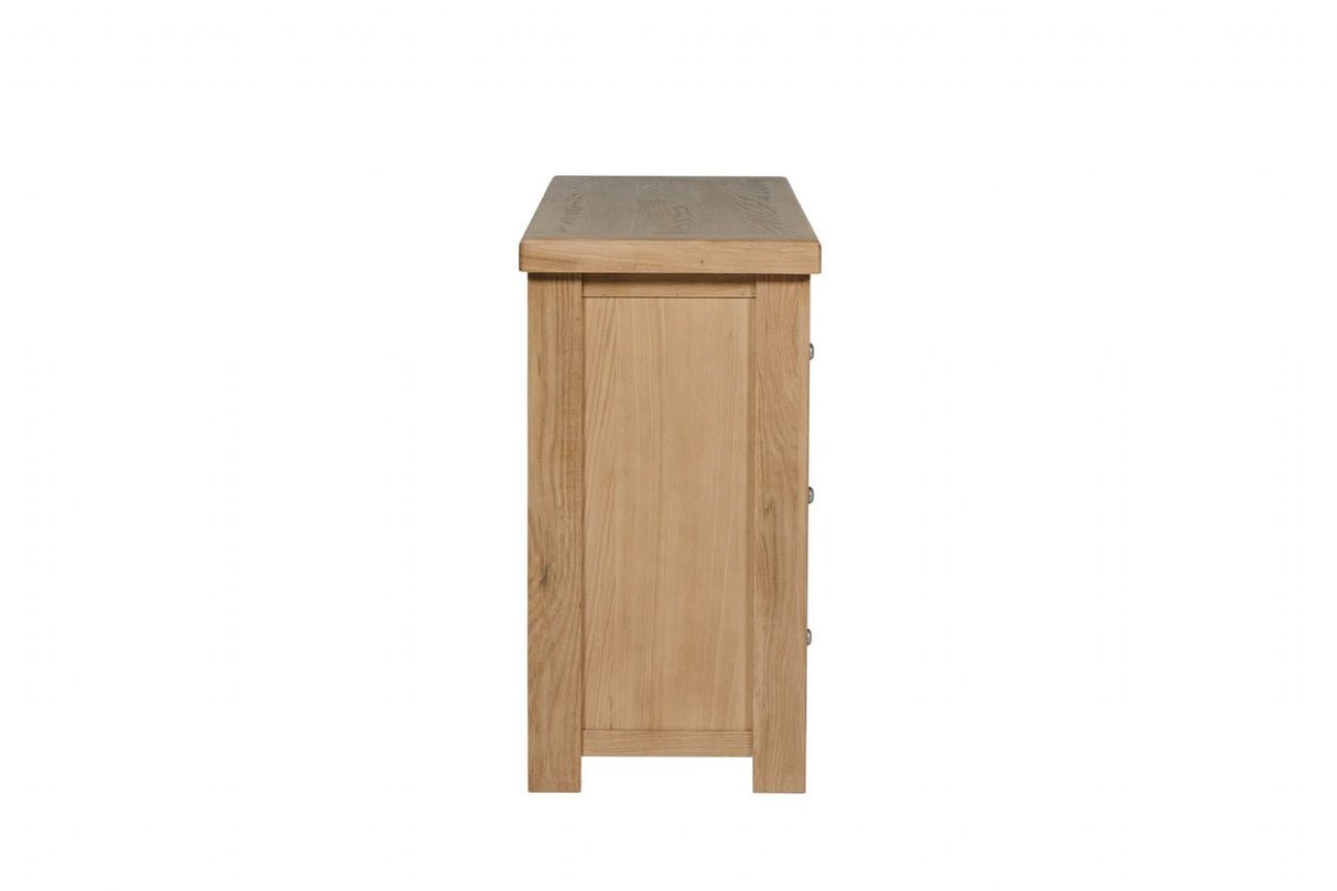 Natural Oak Wide Dressing Chest of 6 Drawers