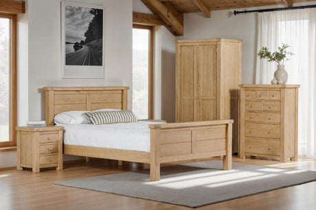 Natural Oak Tall 3 Over 5 Chest of Drawers