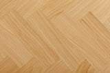 Natural Oak Large Dining Table Cross Metal Legs 180cm