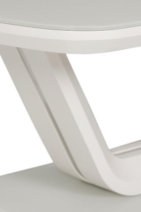 Putty Coffee Table with Tempered Glass Top