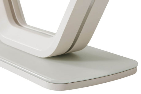 Putty Coffee Table with Tempered Glass Top