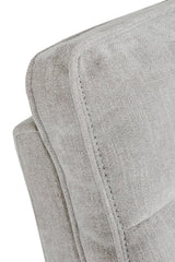 Grey Textured Fabric 2 Seater Manual Recliner Sofa