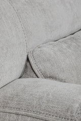 Grey Fabric 3 Seater Manual Recliner Sofa Wireless Charging