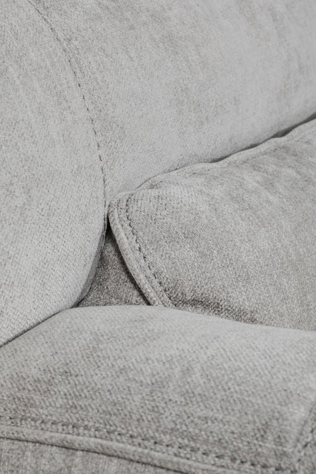 Grey Fabric 3 Seater Manual Recliner Sofa Wireless Charging