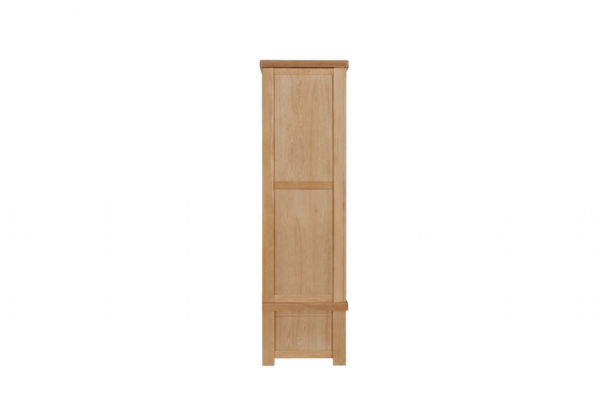 Oak Large 3 Door Triple Wardrobe with 3 Drawers